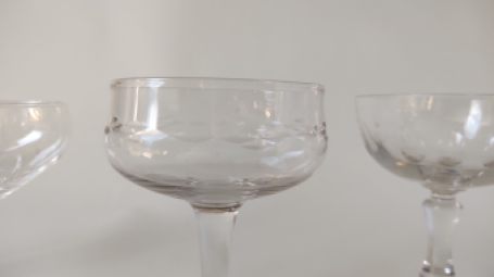 Champagne coupes set 3 | 4 stuks